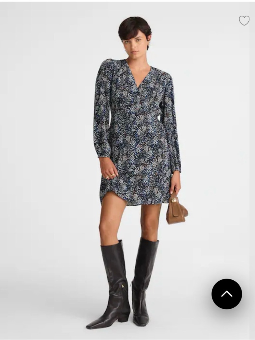 Madewell Faux-Wrap Midi Dress in Floral